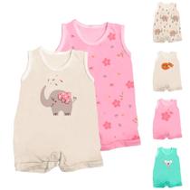 Macaquinho Bebê Estampado 1 Peça Enxoval Verão Fresquinho Macaquinho Bebê Estampado 1 Peça Enxoval Verão Fresquinho