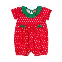 Macaquinho bebê menina moranguinho kyly Ref 1001117