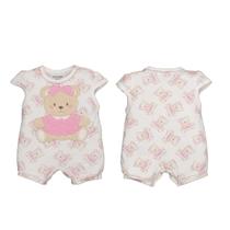 Macaquinho Bebê Menina Suedine Ursinha Day by Day Upi Uli