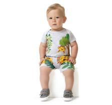 Macaquinho Bebê Menino em Meia Malha Bichinhos Kyly Macaquinho Bebê Menino em Meia Malha Bichinhos Kyly