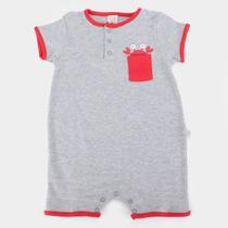 Macaquinho Bebê Pingo Lelê Curto C/ Bolso Masculino