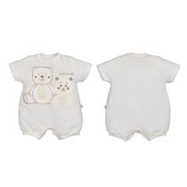 Macaquinho Body Malha Bebê Menino Branco Upgrade Yago Urso Macaquinho Body Malha Bebê Menino Branco Upgrade Yago Urso