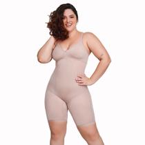 Macaquinho Body Modelador Plus Size Média Compressão