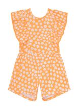 Macaquinho Brandili 36278 Infantil Babados Algodão T. 01/03