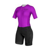 Macaquinho ciclismo ert new elite purple haze forro gel tech