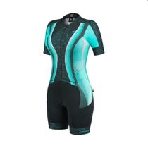 Macaquinho ciclismo feminino Free Force New Fleam forro Invert Gel