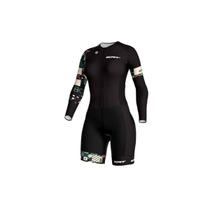 Macaquinho ciclismo feminino manga longa ERT Smart forro gel Macaquinho ciclismo feminino manga longa ERT Smart forro gel