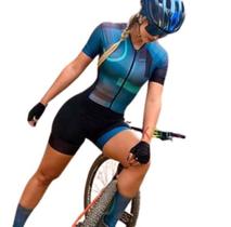 Macaquinho Ciclismo Feminino Mtb Bike Prot Raio UV Gel 3D - Kafitt
