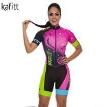 Macaquinho Ciclismo Feminino Mtb Bike Prot Raio UV Gel 3D - Kafitt