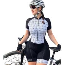 Macaquinho Ciclismo Feminino Mtb Bike Prot Raio UV Gel 3D