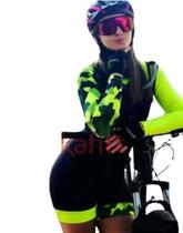 Macaquinho Ciclismo Feminino Mtb Bike Prot Raio UV Gel 3D