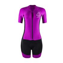 Macaquinho Ciclismo Feminino Pedal Bruto Magenta