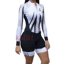 Macaquinho Ciclismo Feminino Prot Raio UV Gel 3D Cod3030