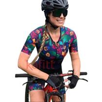 Macaquinho Ciclismo Feminino Prot Raio UV Gel 3D Cod8010