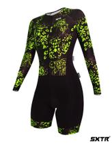 Macaquinho Ciclismo Manga Longa Selva Limão Macaquinho Ciclismo Manga Longa Selva Limão