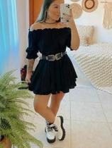 Macaquinho Cigana em Crepe Tamanho Único Veste do 36 ao 42