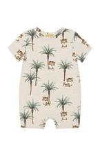 Macaquinho Cotton Estampado Cru Infantil Milon