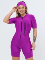 Macaquinho De Ciclismo Feminino - Forro GEL - Fúcsia Moving Savancini (7470)