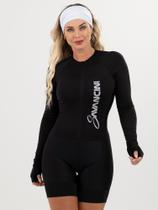 Macaquinho De Ciclismo Feminino - Forro GEL - Manga Longa Impulse Absolut Savancini (5462)