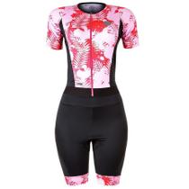 Macaquinho de ciclismo feminino Mauro Ribeiro Leaf