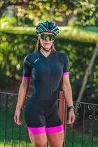 Macaquinho de Ciclismo Rosa Pink com Forro em GEL- TR4 Fresh