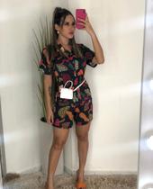 Macaquinho de malha estampado cocumelo Macaquinho de malha estampado cocumelo