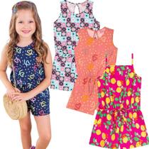 Macaquinho de Verão Infantil Kit com 2 Macaquinhos Macaquinho de Verão Infantil Kit com 2 Macaquinhos