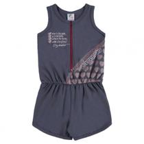 Macaquinho Estampa Metalizada Alenice Bebê Menina Macaquinho Estampa Metalizada Alenice Bebê Menina