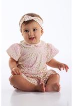 Macaquinho Estampado para Bebê Menina Up Baby Macaquinho Estampado para Bebê Menina Up Baby