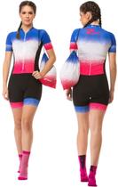 Macaquinho Fem. M/curta Z-nine 340 Azul/rosa Macaquinho Fem. M/curta Z-nine 340 Azul/rosa