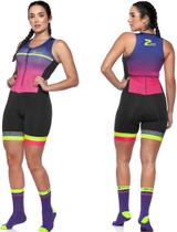 Macaquinho Fem. Regata Z-nine 382 Roxo/rosa