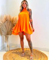 Macaquinho Feminino Areli Short Saia Crepe Tamanho Único Verão Costas Nuas Lastex Amarração Pescoço Macaquinho Feminino Areli Short Saia Crepe Tamanho Único Verão Costas Nuas Lastex Amarração Pescoço