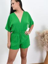 Macaquinho Feminino Blogueira Curto Soltinho Macação Verão Macaquinho Feminino Blogueira Curto Soltinho Macação Verão