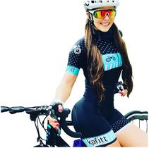 Macaquinho Feminino Ciclismo Triathlon Gel Pedal Bike
