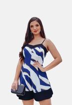 Macaquinho Feminino Curto Godé Alcinha Estampado Lançamento Macaquinho Feminino Curto Godé Alcinha Estampado Lançamento