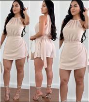 Macaquinho Feminino Duna com Amarração Frontal Macaquinho Feminino Duna com Amarração Frontal