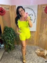 Macaquinho Feminino Elegance com Babado nas Alças Macaquinho Feminino Elegance com Babado nas Alças