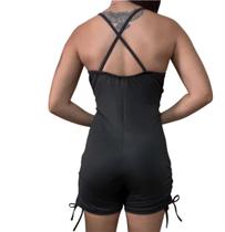 Macaquinho Feminino Fitness Para Academia Tecido Duplo Zero Transparência