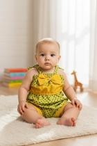 Macaquinho feminino infantil moda bebe veste ate 6 meses