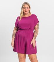 Macaquinho Feminino Malha Visco Infinita Cor Rosa Macaquinho Feminino Malha Visco Infinita Cor Rosa