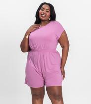 Macaquinho Feminino Malha Visco Infinita Cor Roxo Macaquinho Feminino Malha Visco Infinita Cor Roxo