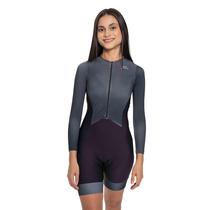 Macaquinho Feminino Manga Longa Márcio May Sport Black