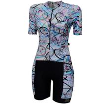 Macaquinho Feminino Marcio May Slim Fit Rainbow - Marcio May Sports Macaquinho Feminino Marcio May Slim Fit Rainbow - Marcio May Sports