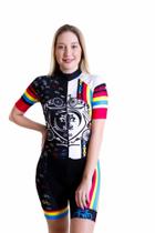 Macaquinho Feminino para Ciclismo Arco Iris