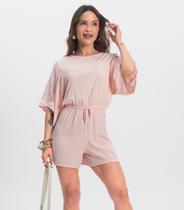 Macaquinho Feminino Viscose Infinita Cor Rosa Macaquinho Feminino Viscose Infinita Cor Rosa