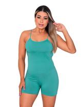 Macaquinho Fitness Academia Alcinha com Bojo Removivel Verde Macaquinho Fitness Academia Alcinha com Bojo Removivel Verde