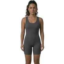 Macaquinho Fitness Liso Bella Fiore Sem Bojo Suplex Roupa Academia Treino Moda Feminina Musculação Tamanho:MCor:CinzaG