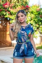 macaquinho floral - cor Floral - Tamanho PP