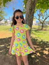 Macaquinho Hello Kitty Flores Momi