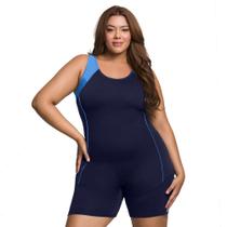 Macaquinho Hidroginástica Selene 30156.001 Plus Size Macaquinho Hidroginástica Selene 30156.001 Plus Size
